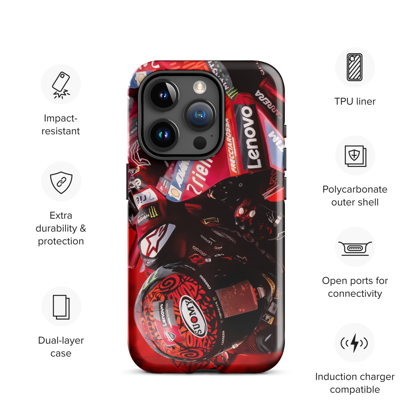 Pecco Bagnaia Tough Case for iPhone®