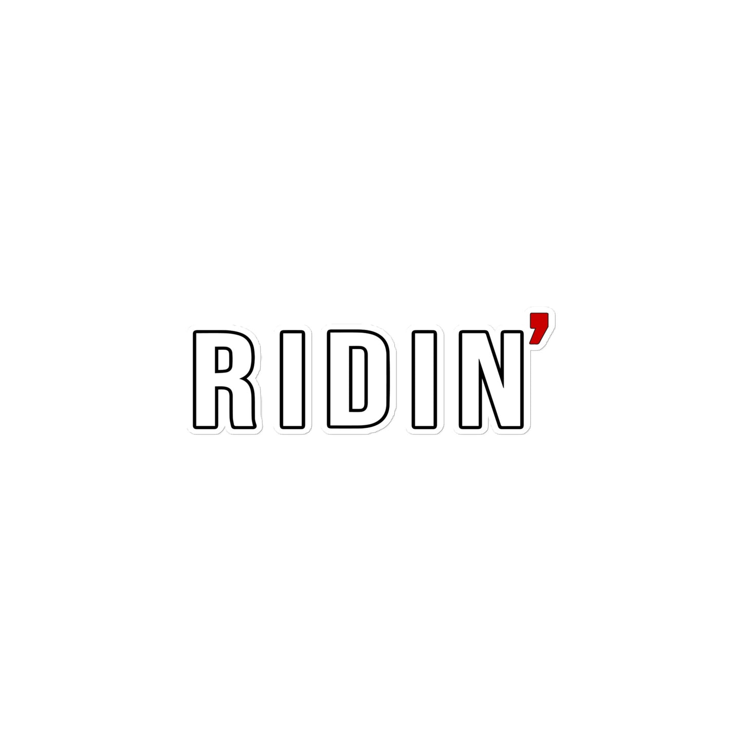 Ridin' Bubble-free stickers