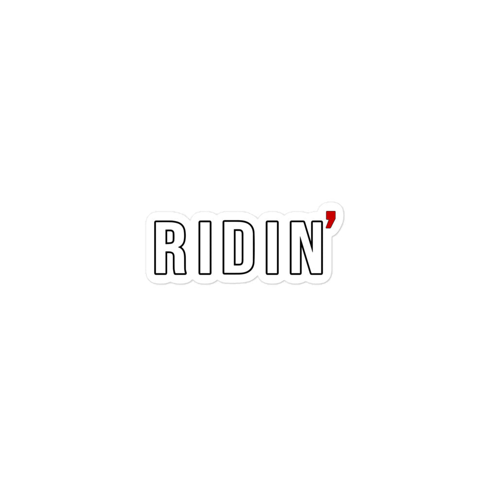 Ridin' Bubble-free stickers