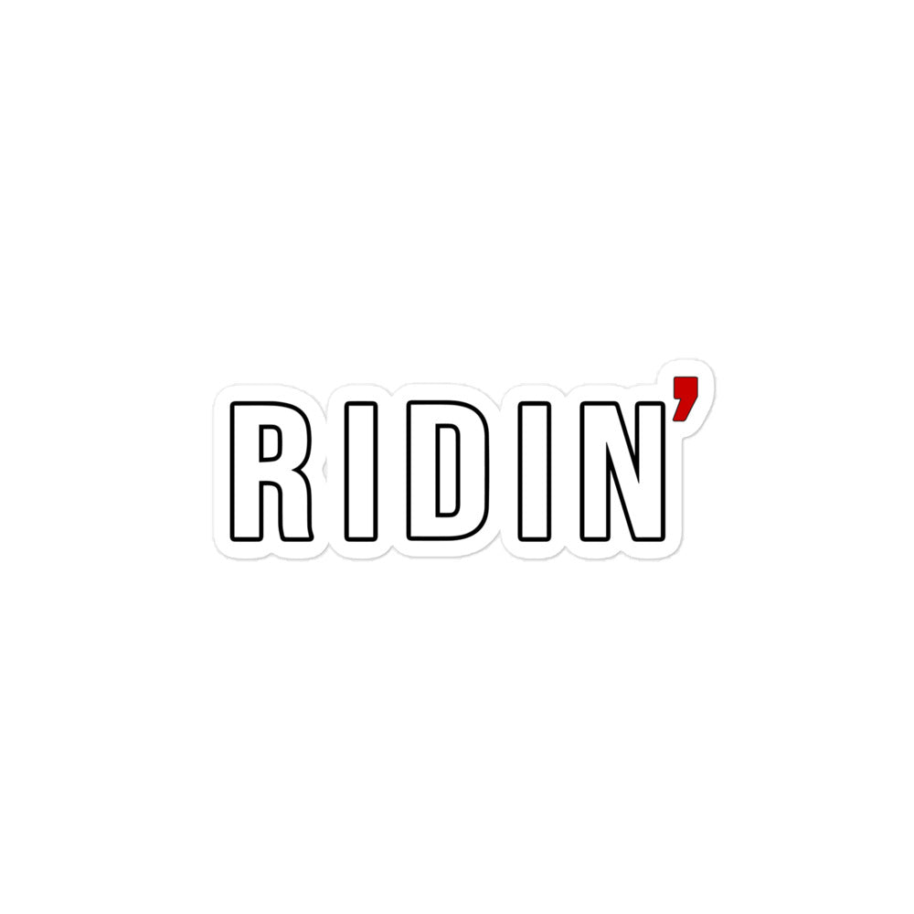 Ridin' Bubble-free stickers