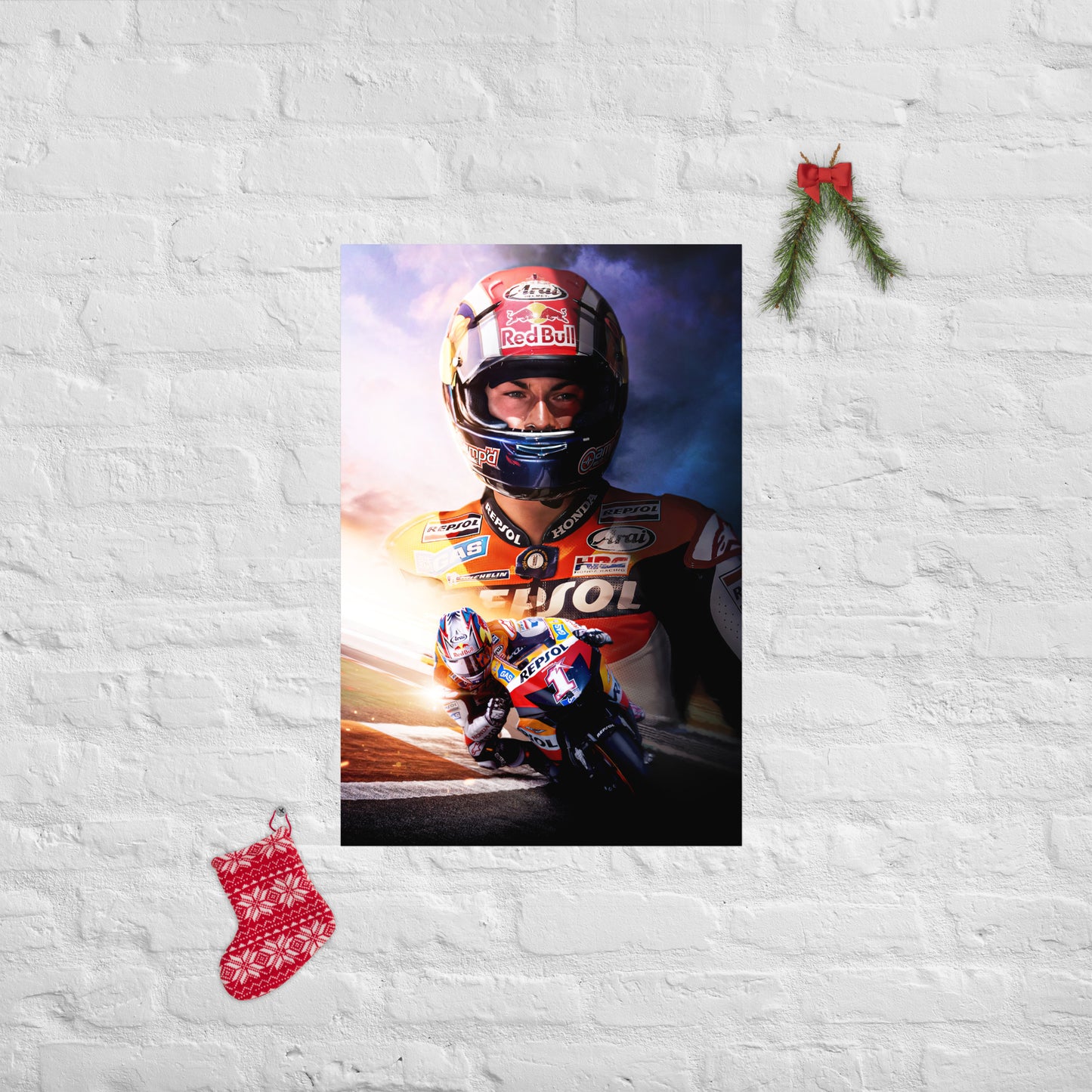 Nicky Hayden Photo paper poster