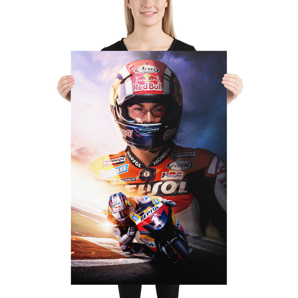 Nicky Hayden Photo paper poster