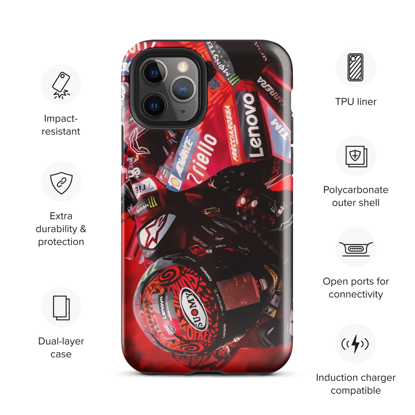 Pecco Bagnaia Tough Case for iPhone®