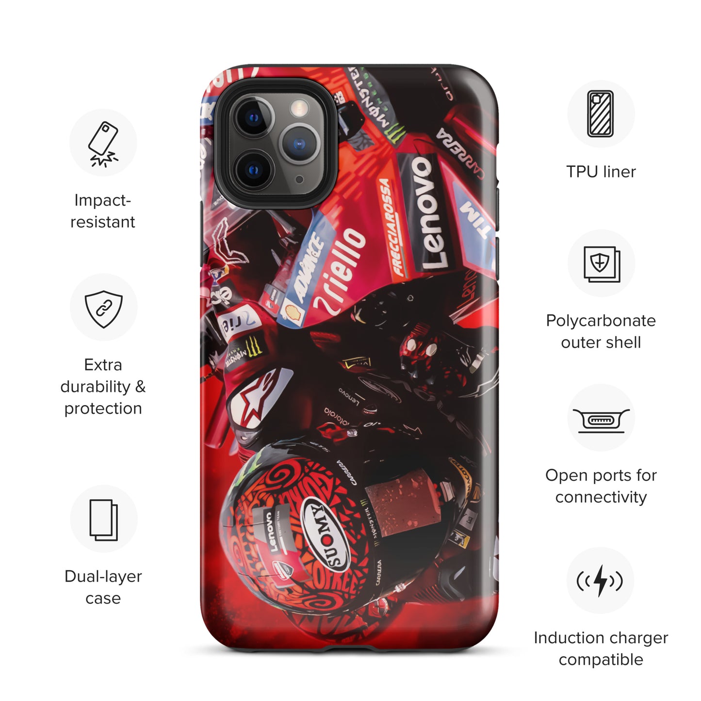 Pecco Bagnaia Tough Case for iPhone®