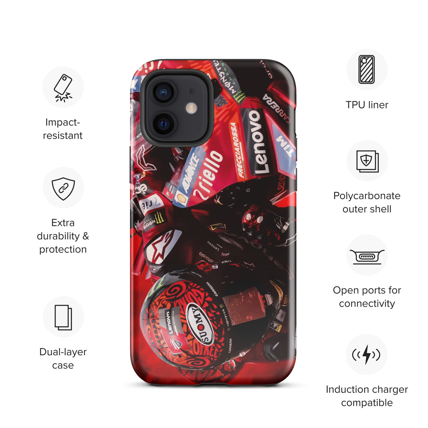 Pecco Bagnaia Tough Case for iPhone®