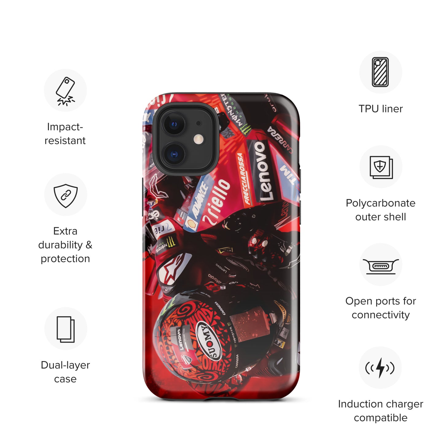 Pecco Bagnaia Tough Case for iPhone®