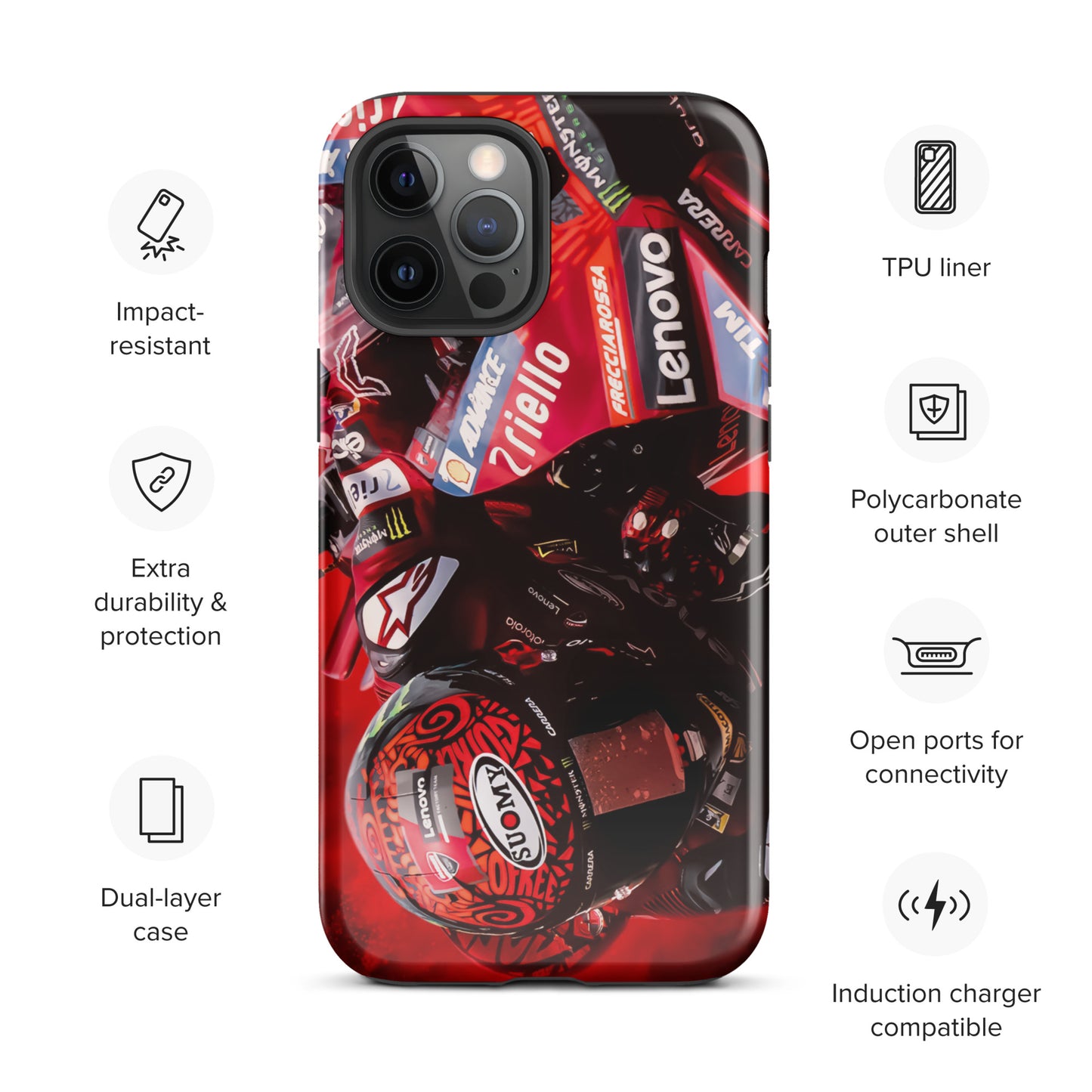 Pecco Bagnaia Tough Case for iPhone®