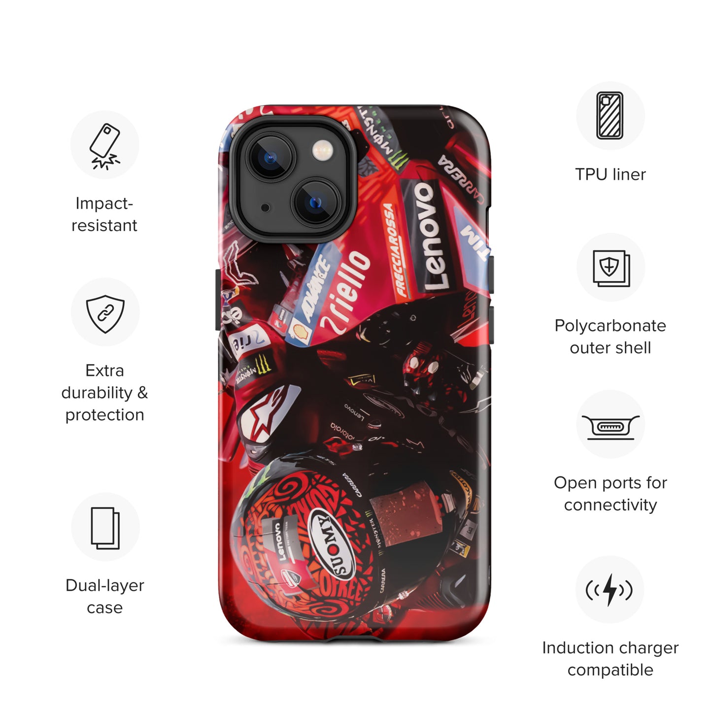 Pecco Bagnaia Tough Case for iPhone®