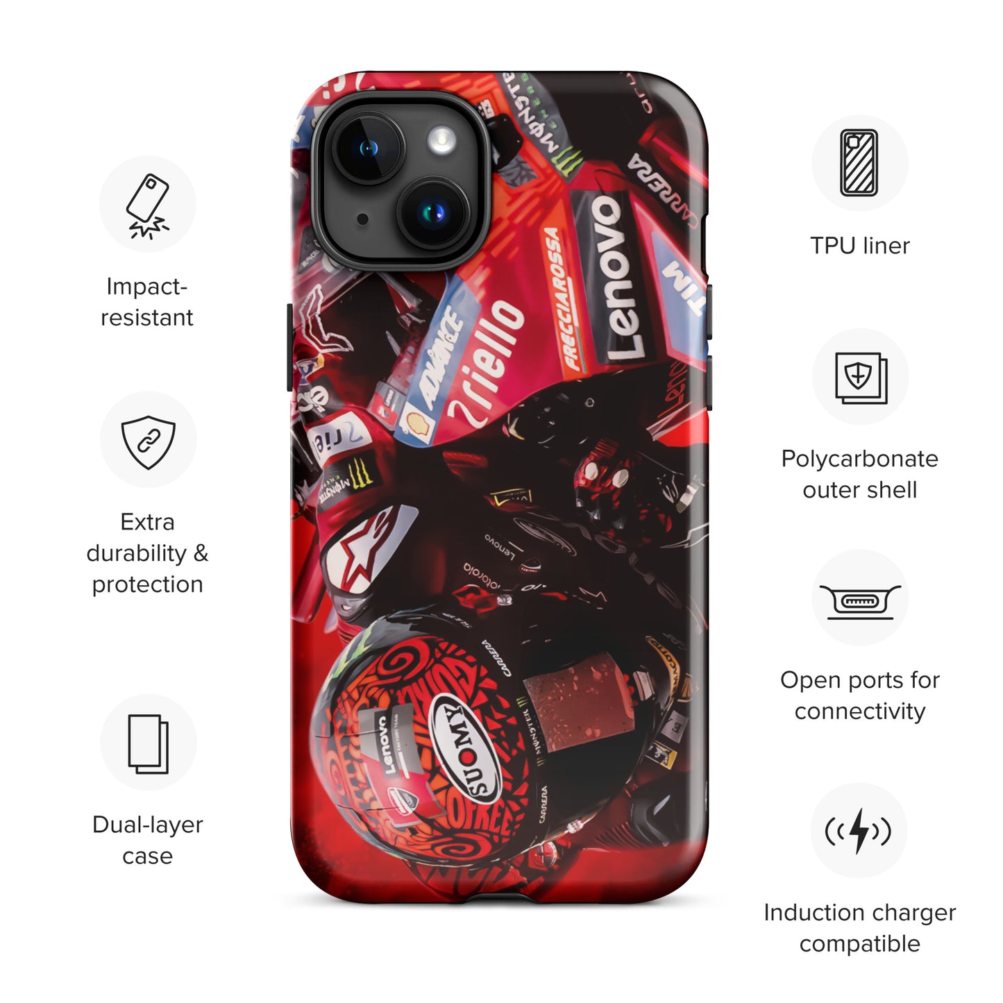 Pecco Bagnaia Tough Case for iPhone®